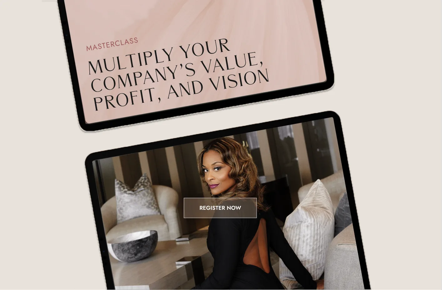 Masterclass — Multiply Your Company&rsquo;s Value, Profit, and Vision, previewed on tablet